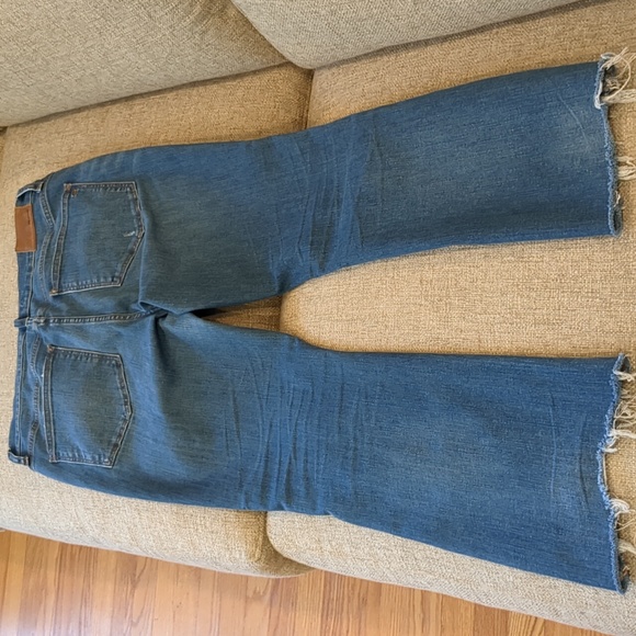 Madewell Cali Demi-Boot Button Fly Distressed 29" Waist - Picture 10 of 13